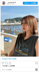 林ゆめ、素敵すぎるビーチショットを公開　※「林ゆめ」インスタグラム