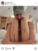 ホールジー、婚約者とのツーショット投稿にセクシーすぎて違法だよ！の声※「Halsey」インスタグラム