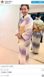 伊達公子さん、レアな浴衣姿　※「伊達公子」インスタグラム
