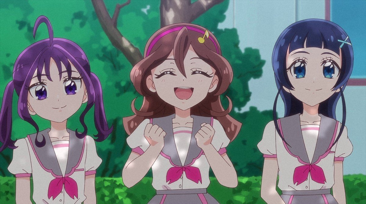 『キミとアイドルプリキュア♪』第32話「プリ！メロ！夢の学園生活」、プリルンとメロロンが学校生活を満喫