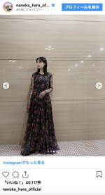 原菜乃華、黒のシースルードレス姿を披露　※「原菜乃華」インスタグラム