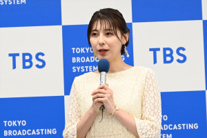 上村彩子・TBSアナウンサー、TBSテレビ2025年10月期番組改編説明会に登場