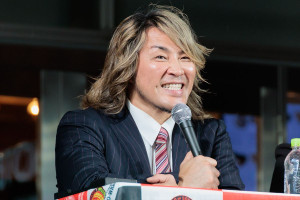 「WRESTLE KINGDOM 20 in 東京ドーム 棚橋弘至引退」公開記者会見に登場した棚橋弘至