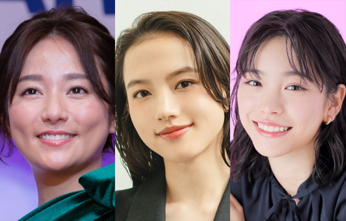 （左から）木村文乃、清原果耶、當真あみ
