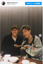 佐藤健＆許光漢（シュー・グァンハン）のイケメン2ショット　※「佐藤健」インスタグラム