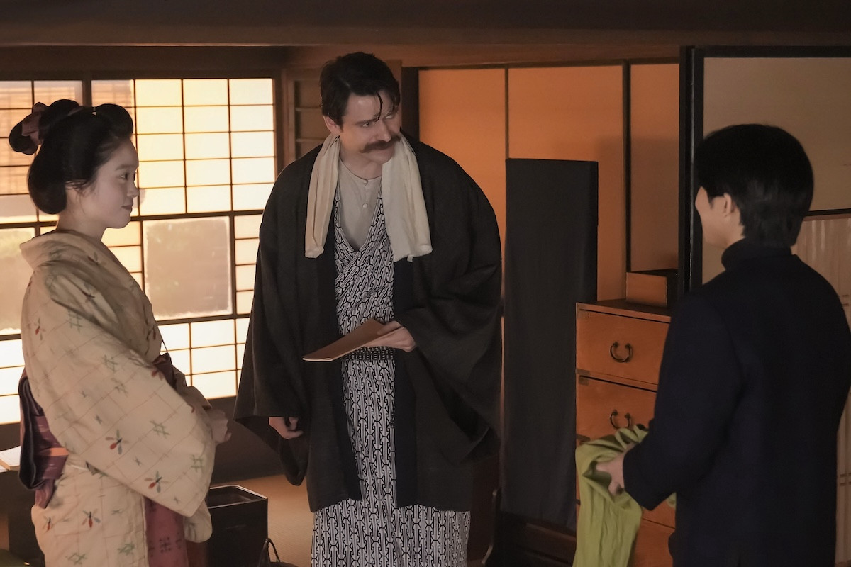 来週の『ばけばけ』“トキ”高石あかり、松江中学の生徒“小谷”下川恭平と交流を深める