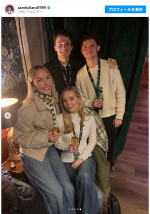 トム・ホランドの双子の弟サム＆ハリーと恋人たち　※「サム・ホランド」インスタグラム