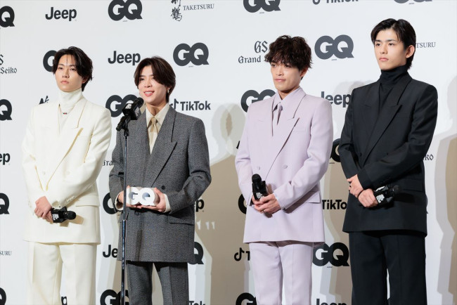 「GQ MEN OF THE YEAR 2025／20th Anniversary」フォトコールに登壇したtimelesz