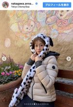 中川安奈、気合のミニ丈でディズニーシーを満喫　※「中川安奈」インスタグラム