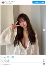 本郷柚巴、3rd写真集よりオフショット　※「本郷柚巴」インスタグラム