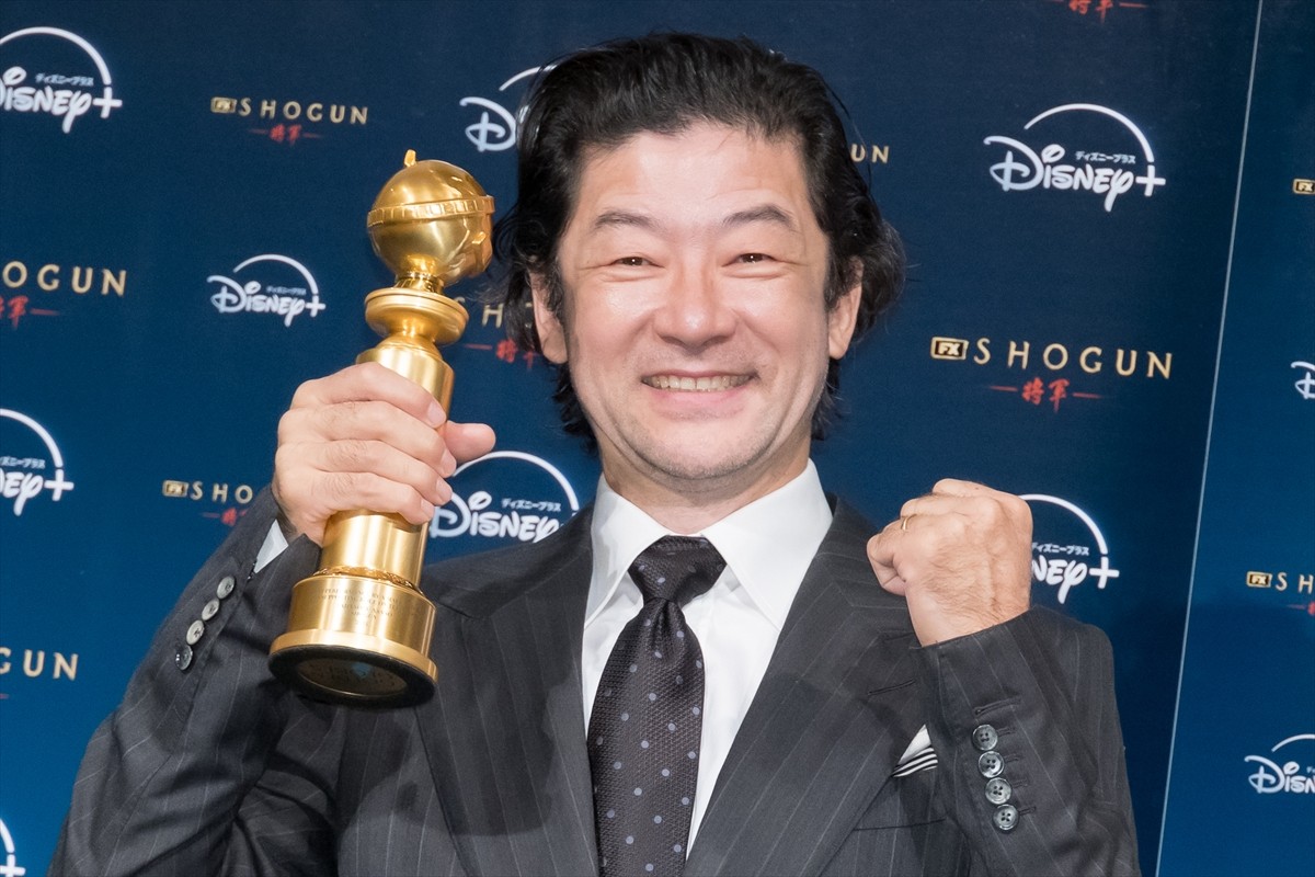 浅野忠信、『SHOGUN 将軍』GG賞4冠受賞で妻・中田クルミに感謝「サポートがなかったら消えていなくなっていた」