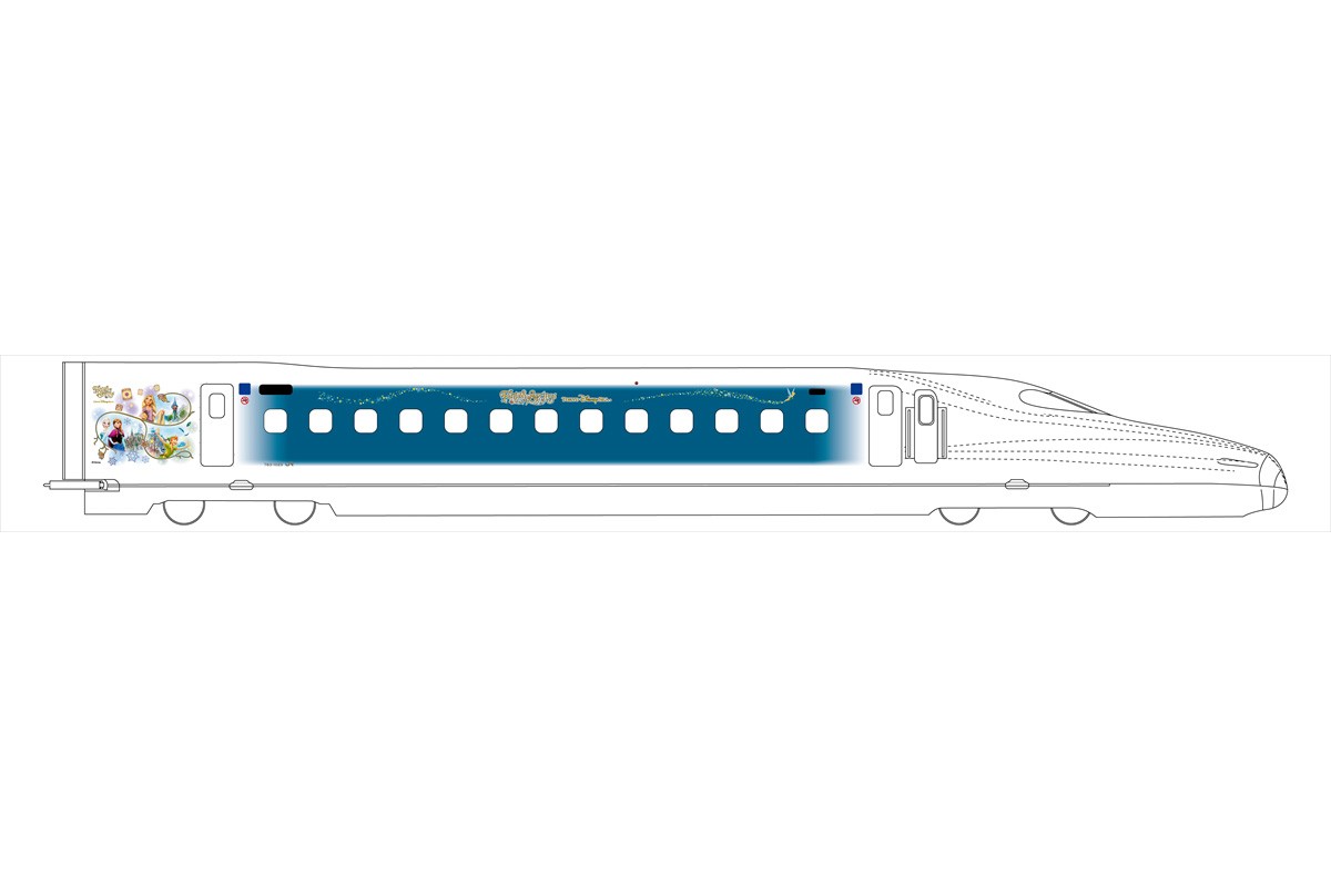 TDS「ファンタジースプリングス」コラボ車両登場へ！　東海道新幹線60年の歴史で初の特別塗装