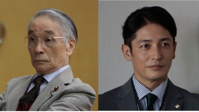 ドラマ『プライベートバンカー』に出演する（左から）堺正章、玉木宏
