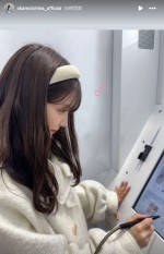 日向坂46山下葉留花　乃木坂46岡本姫奈とプリクラを撮ったようだ　※「岡本姫奈」インスタグラム