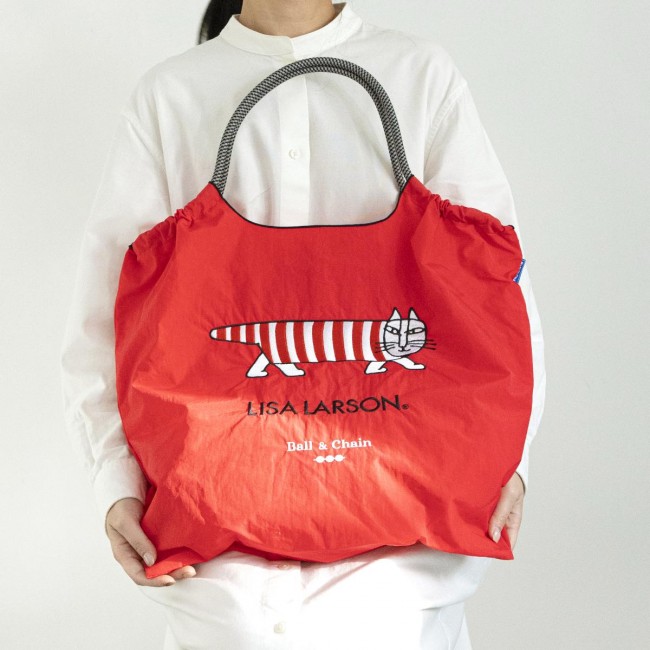 リサ・ラーソン“くるっとまとまる”エコバッグ登場！　マイキーの刺しゅうをあしらった全3色