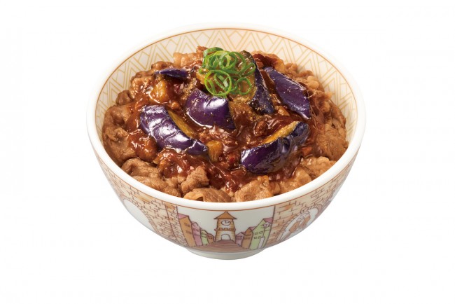 すき家「スパイシー麻婆茄子牛丼」発売！　4種類の醤を使用した食欲かき立てる一品