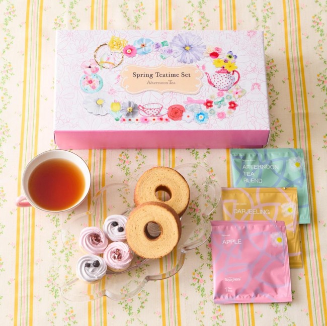 写真）「Afternoon Tea」春色ギフト発売！ お花アートが華やかなサブレ