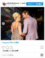 『ストレンジャー・シングス』ミリー・ボビー・ブラウンがまるで別人　ド迫力ルックで新作映画プレミアに※「Millie Bobby Brown」インスタグラム