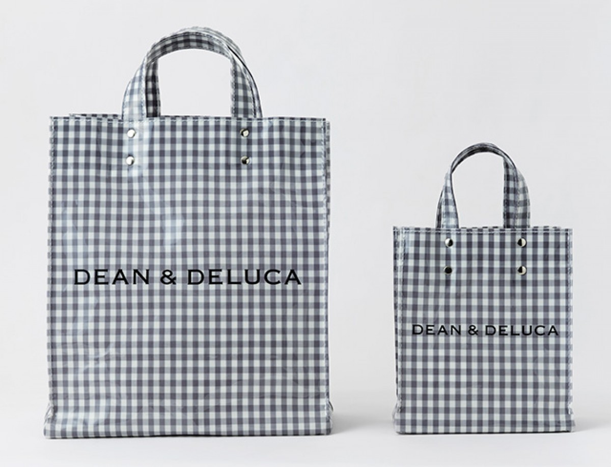 「DEAN ＆ DELUCA｜TEMBEA　PAPER TOTE GINGHAM GREY」20250212