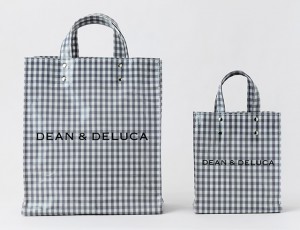 「DEAN ＆ DELUCA｜TEMBEA　PAPER TOTE GINGHAM GREY」20250212