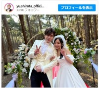 城田優、共演の齊藤京子とウエディング風オフショット　※「城田優スタッフ」インスタグラム