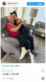 デミ・ムーア、難病で引退の元夫ブルース・ウィリスさんの誕生日にツーショット公開※「Demi Moore」インスタグラム