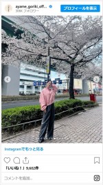 剛力彩芽、衣装姿のかわいいオフショットに反響　※「剛力彩芽」インスタグラム