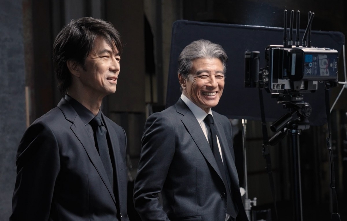 舘ひろし＆仲村トオルがCM初共演！ 『あぶない刑事』を彷彿とさせる先輩後輩役