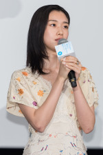 映画『今日の空が一番好き、とまだ言えない僕は』公開記念舞台あいさつに出席した河合優実