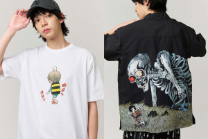 水木しげる「グラニフ」とコラボ！ “鬼太郎の誕生シーンを描いたTシャツ”など全21種展開