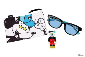 「Zoff」ディズニー×ベアブリックとコラボ！　ミッキーの“フィギュア付きサングラス”登場へ