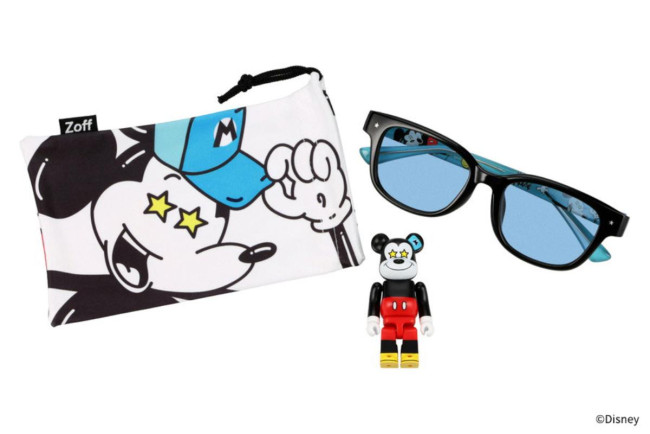 「Zoff」ディズニー×ベアブリックとコラボ！　ミッキーの“フィギュア付きサングラス”登場へ