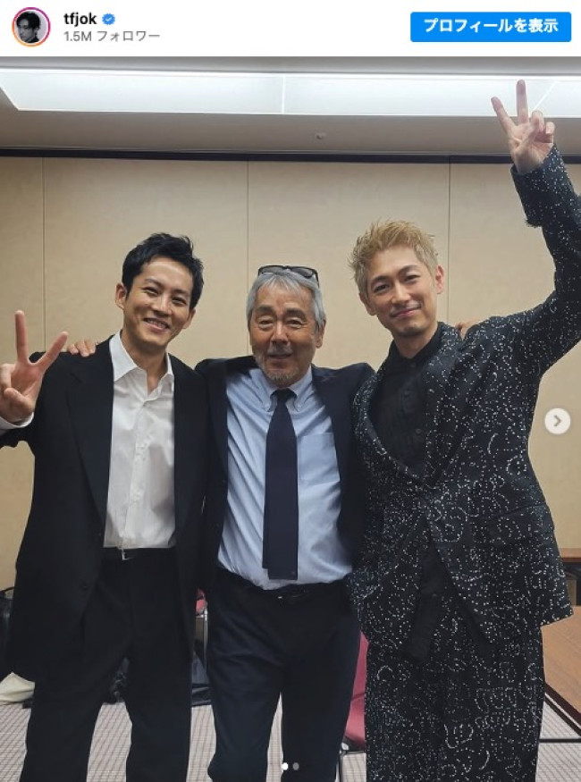 （左から）松坂桃李、寺尾聰、ディーン・フジオカ