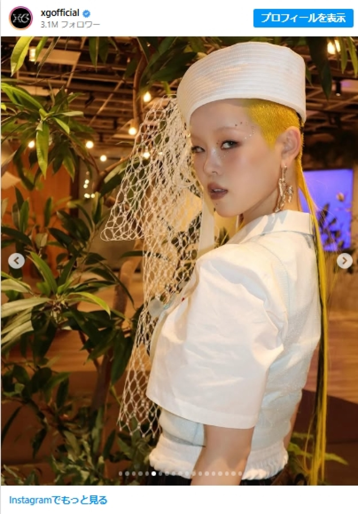 坊主のヘアアレンジを披露したXGのCOCONA＿20250527