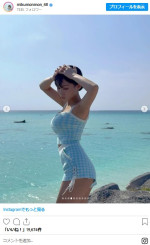 短パン＆タンクトップ姿がかわいい田中美久　※「田中美久」インスタグラム