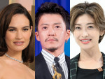 （左から）リリー・ジェームズ、小栗旬、山田優