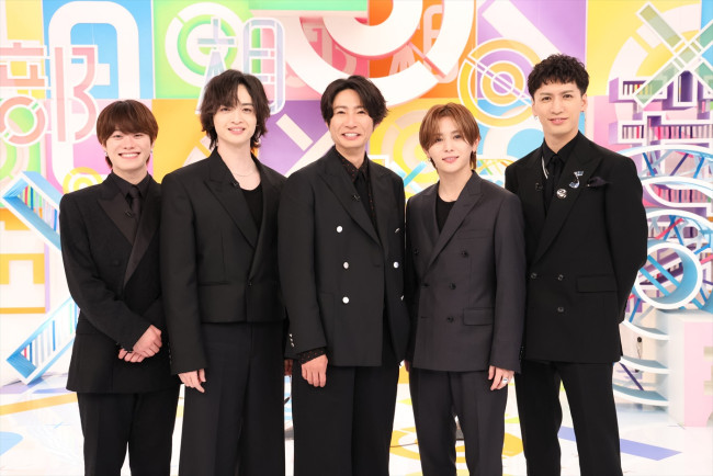 土曜プレミアム『BABA抜き最弱王決定戦 2025夏』に参戦する(左から)大橋和也、玉森裕太、相葉雅紀、山田涼介、藤井流星