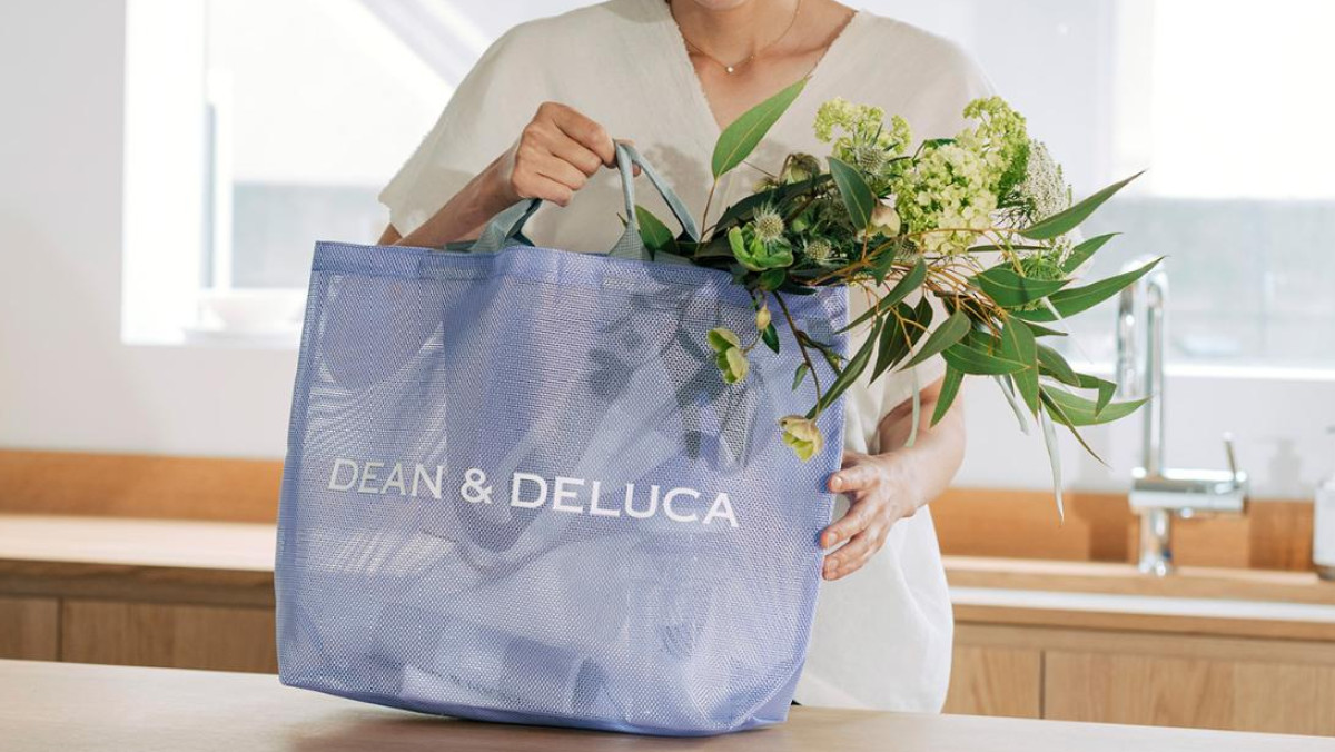 DEAN & DELUCA メッシュトートバッグ 2025夏限定　ライラック DEAN ＆ DELUCA「メッシュトートバッグ」発売！ 涼しげな