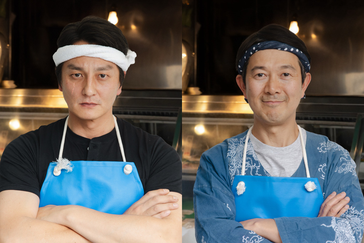 ドラマ『晩酌の流儀4』に出演する(左から)本宮泰風、アキラ100%