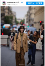 フランス・パリより本田翼のカッコかわいいオフショット　※「本田翼」インスタグラム