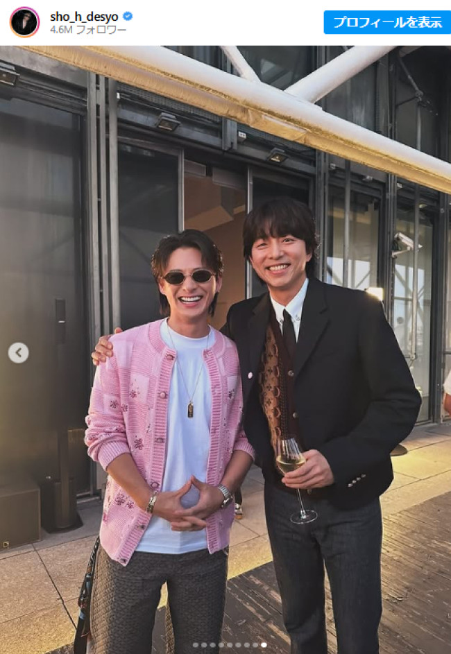平野紫耀、『トッケビ』出演の人気韓国俳優と2ショット披露！　「豪華すぎる」「胸熱」などファン歓喜