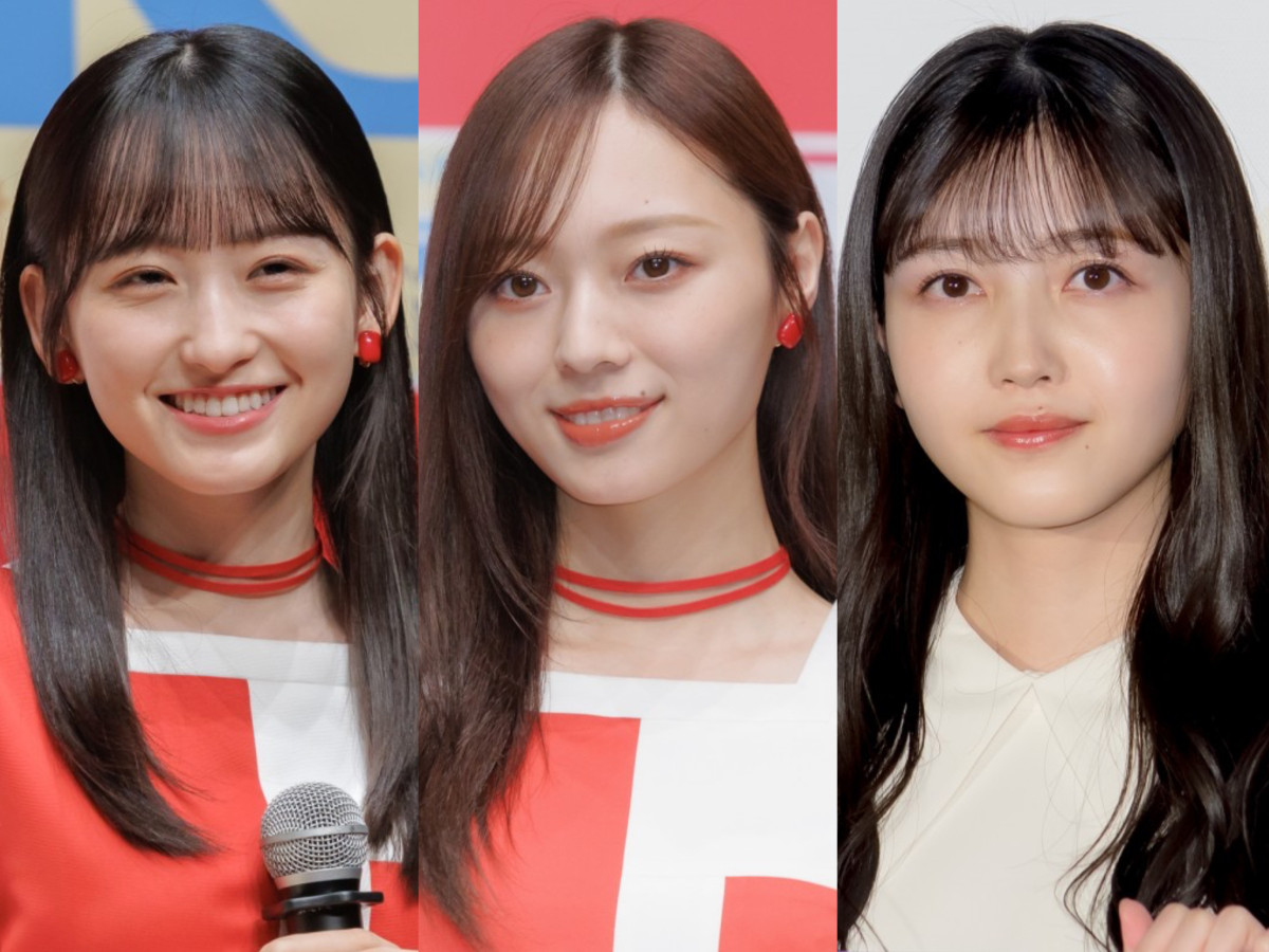 (左から)一ノ瀬美空、梅澤美波、久保史緒里