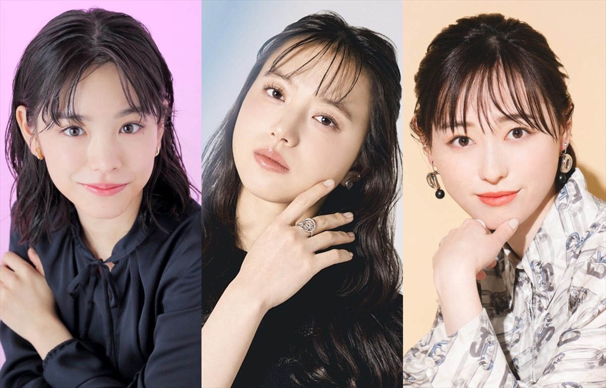(左から)當真あみ、清原果耶、福原遥