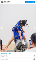 堀江聖夏アナ、チャイナドレス姿がかわいいオフショットを披露　※「堀江聖夏」インスタグラム
