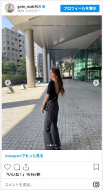 後藤真希、美背中あらわの衣装ショットに反響　※「後藤真希」インスタグラム