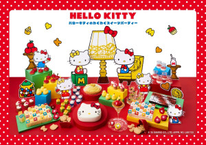 京都で「ハローキティ＆ミミィ スイーツビュッフェ」開催へ！　レトロな顔型ケーキなど提供