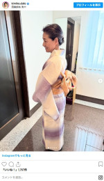 伊達公子さん、レアな浴衣姿　※「伊達公子」インスタグラム