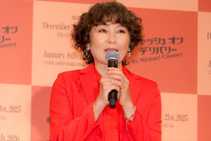 明星真由美、舞台『キャッシュ・オン・デリバリー』製作発表会見に登場