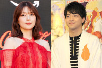 （左から）内田真礼（2023年撮影）、石川界人（2015年撮影）