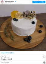 渡邊渚、手作りケーキ　※「渡邊渚」インスタグラム